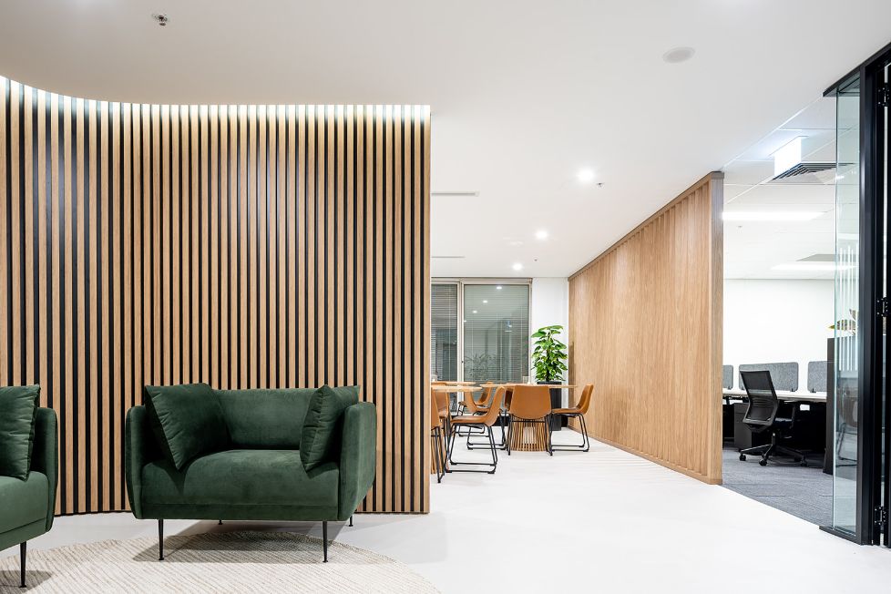 timber feature wall