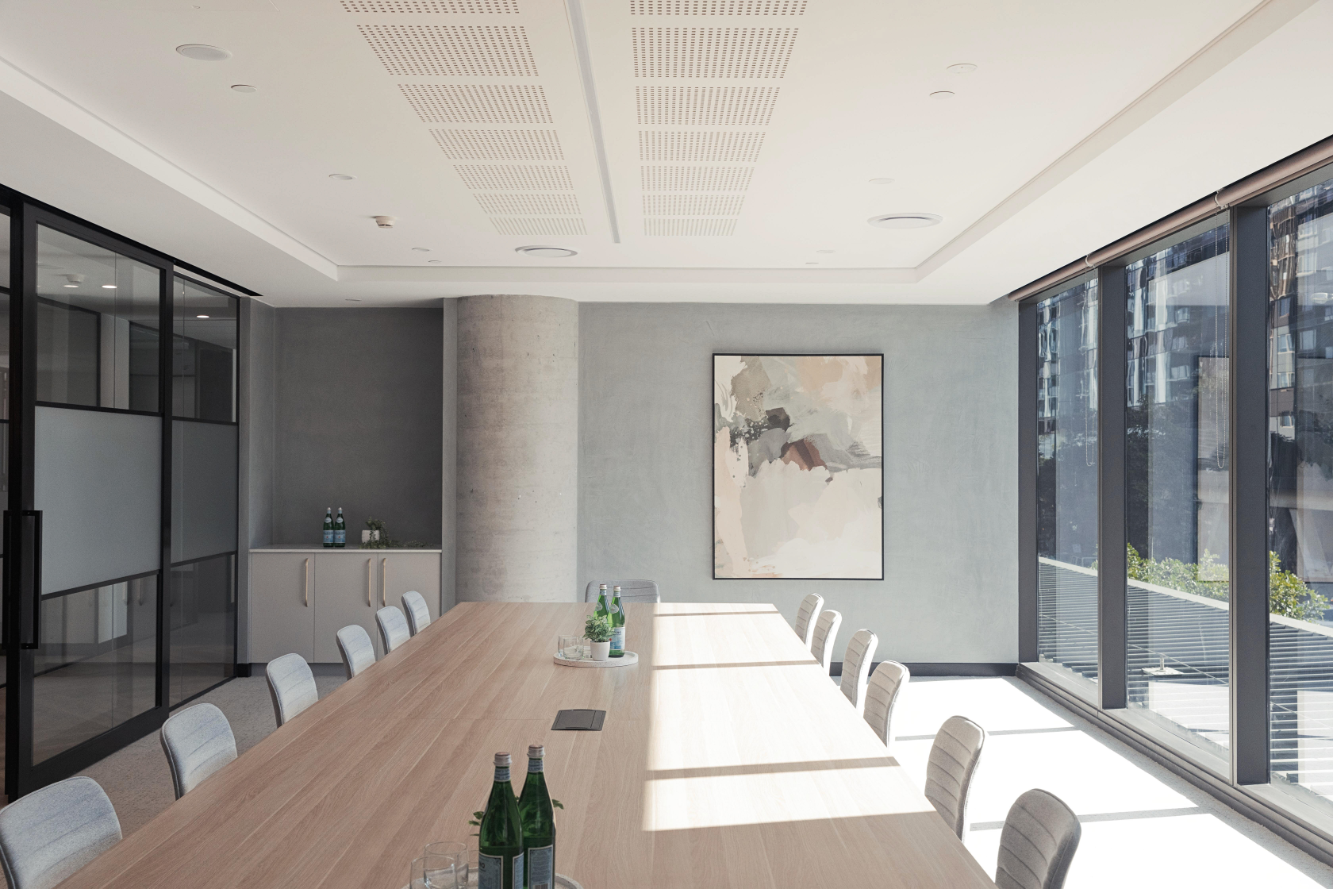 boardroom table with chairs
